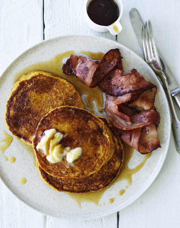 Sweet and savoury: Pumpkin spice pancakes.