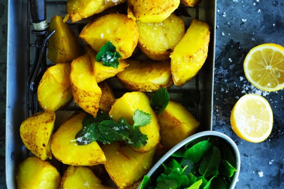 Dan Lepard's Lebanese-style baked potatoes.