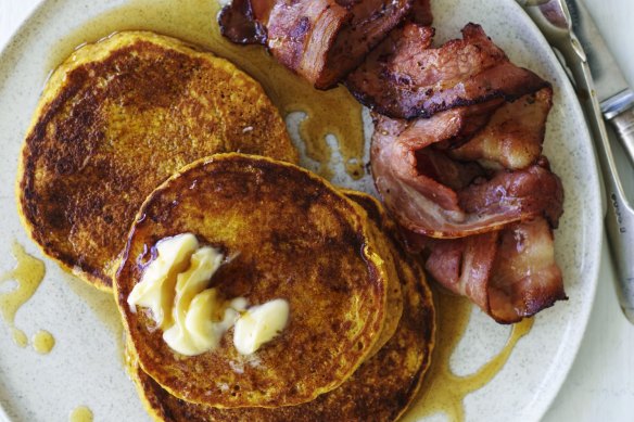 Sweet and savoury: Pumpkin spice pancakes.