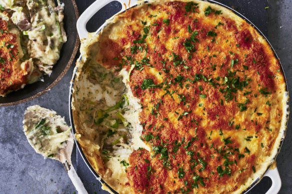 Nelly Robinson's Lancashire-style fish pie.