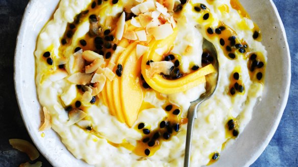 Rice pudding gets a tropical refresh.