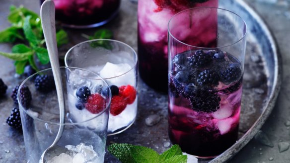 Red wine cordial.