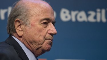 Hitting out: Sepp Blatter accused FIFA's critics of being racist.