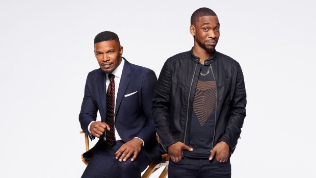 Jamie Foxx and Jay Pharaoh in White Famous.