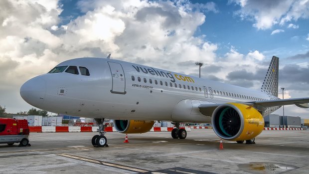 Vueling awards its planes pun-laden monikers. One of the writer's favourites is 'Air Force Juan'.