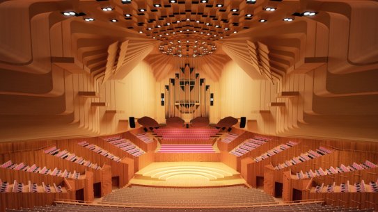 An artist's impression of the revamped Concert Hall at the Opera House. 