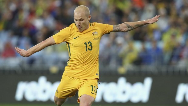 Top man: Aaron Mooy in action for the Socceroos.