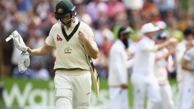 Long walk back: Adam Voges looks likely to keep a Test spot despite a poor Ashes series.