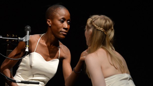 Toni Morrison's Desdemona stars Malian musician Rokia Traore (left) and US actress Tina Benko. 