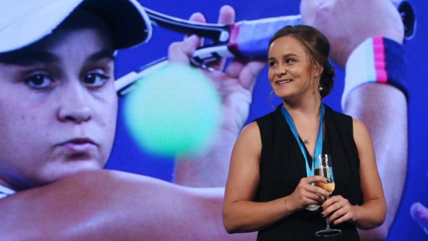 Ashleigh Barty capped her stellar year with the Newcombe Medal.