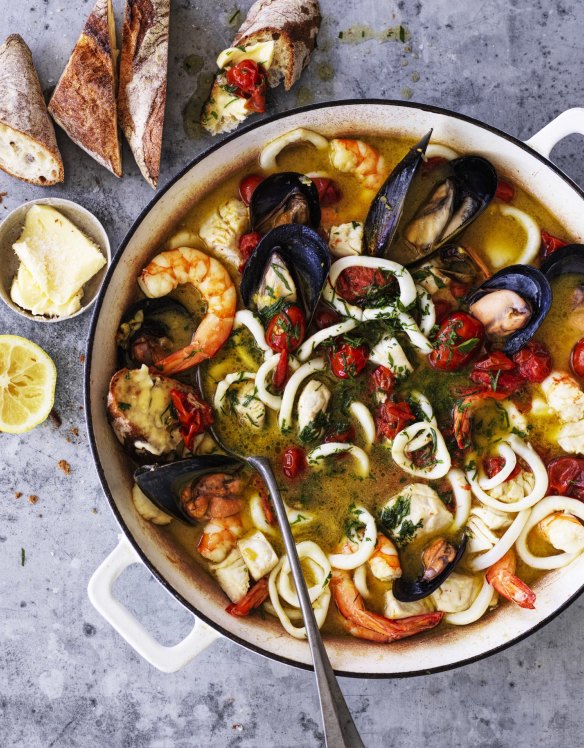 Summer seafood stew.