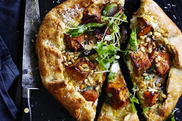 This rustic galette is a great way to repurpose leftover roast pumpkin.