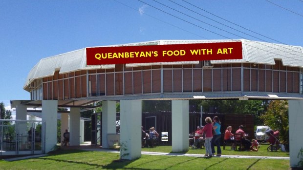 An artist's impression for the future of the riverside at Queanbeyan.