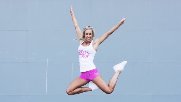 Ashy Bines  at her World Booty Tour at Sydney Olympic Park.