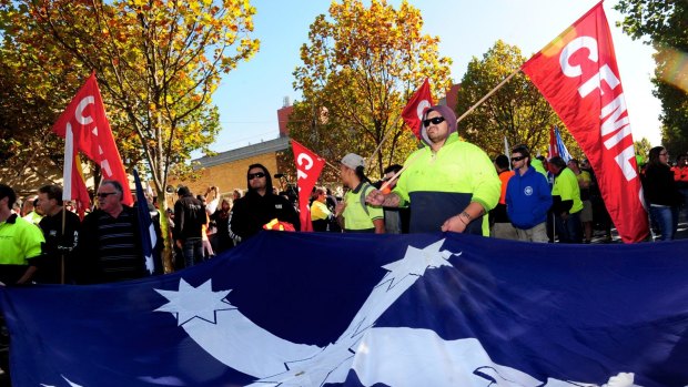 On the streets the CFMEU appears blue-collar to the bone but it has its share of members who've never worked in that industry.