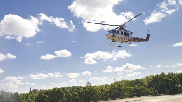 The driver was airlifted to The Alfred hospital with life-threatening injuries.