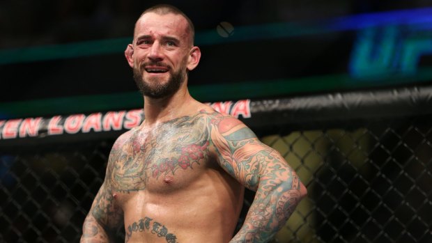 CM Punk reacts to his loss to Mickey Gall at UFC 203.