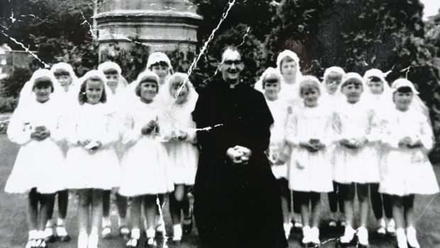 Convicted paedophile Gerald Ridsdale at the old Nazareth house girls' home in Ballarat in 1963.