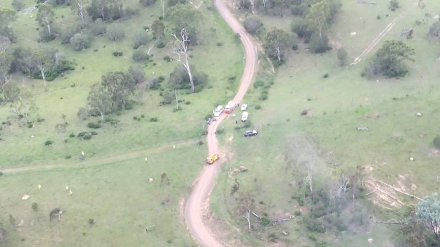 A trail bike rider collided with a 4WD west of Jimboomba on Saturday.