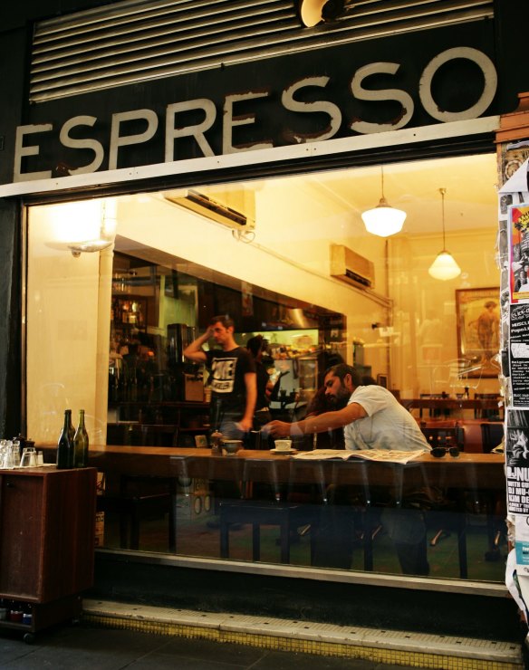 Degraves Street in 2007. The cafe operated for 25 years and was a forerunner of Melbourne's relaxed laneway diners.