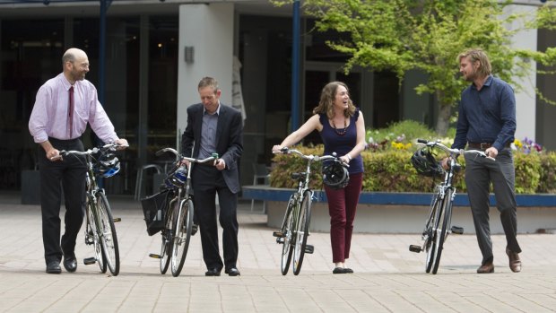 On your bike: ACT government directorates will have bikes and helmets in place for staff. 
