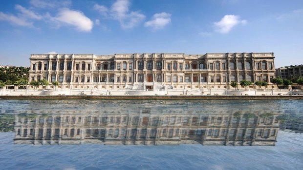 Ciragan Palace, the former Ottoman palace turned luxury Kempinski property.