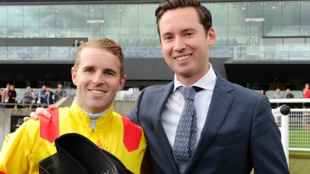 Countrywide: Adrian Bott and Tommy Berry celebrated a winning double at Scone.