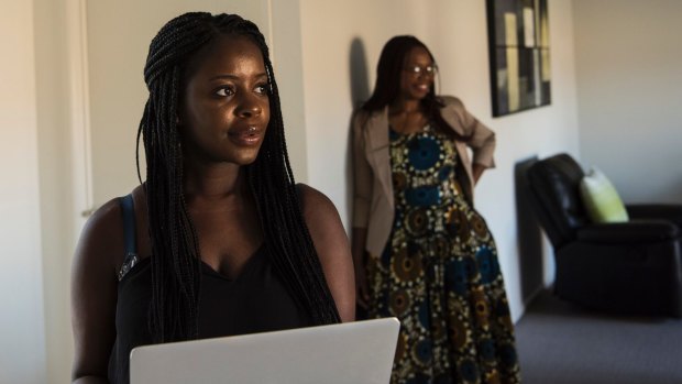 Danei Harawa and her mother Sinbi: Denai is an advocate for fighting cyberbullying in schools. 