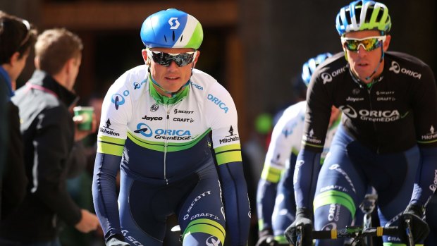 Victory not in the bag: Simon Gerrans at the Tour Down Under.
