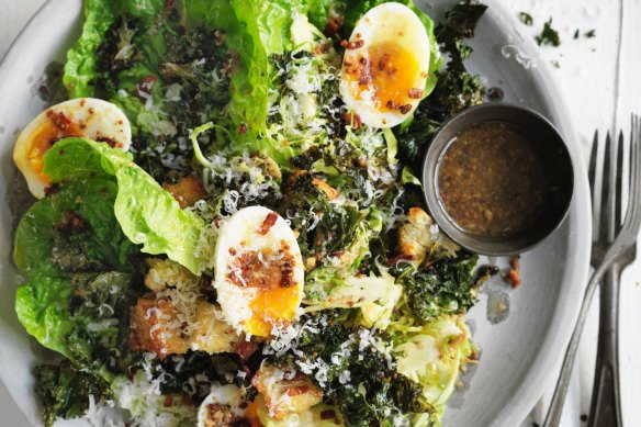 Hail kale! Adam Liaw's winter Caesar salad.