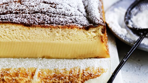 Magical marmalade custard cake.