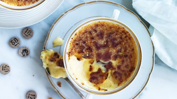 Neil Perry's passionfruit creme brulee recipe.