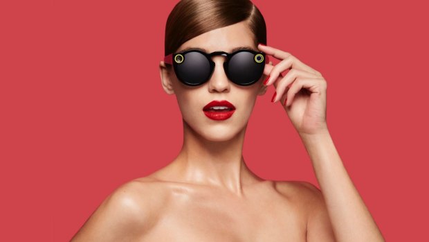 Snap's Spectacles have a camera mounted on one hinge and a large circular light mounted on the other, so people know when they are recording.