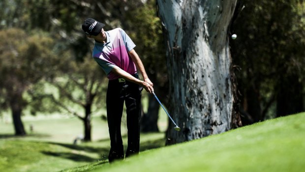 Federal member Luka Brucic,14, hopes to follow in Jason Day's footsteps one day.