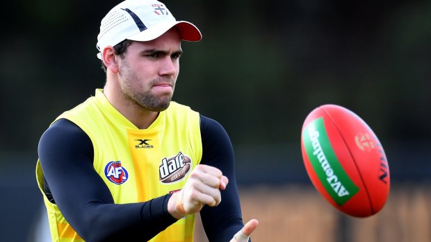 Unlucky: Paddy McCartin has suffered four concussions in his three seasons at the Saints.