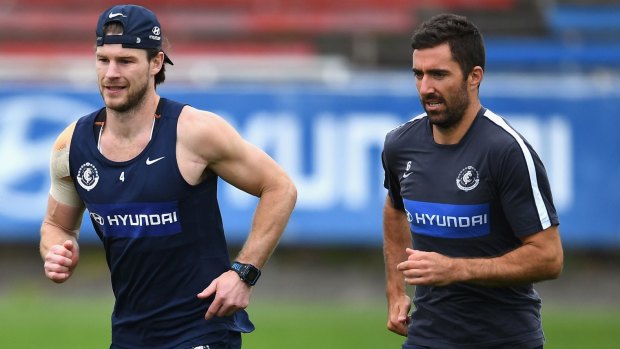 Bryce Gibbs and Kade Simpson are the voices of experience at Carlton.