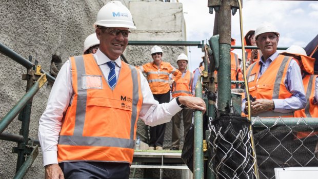 NSW Premier Mike Baird declared the $8.3 billion Sydney Metro Northwest rail project "ahead of time and under budget".