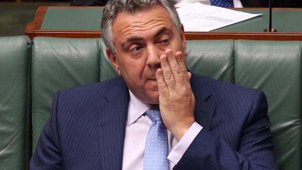 Treasurer Joe Hockey: failed to discuss long-term unemployment.