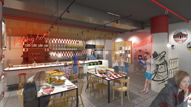 Pizza Hut is introducing new-look restaurants, with the first to open at Divercity, Waterloo.