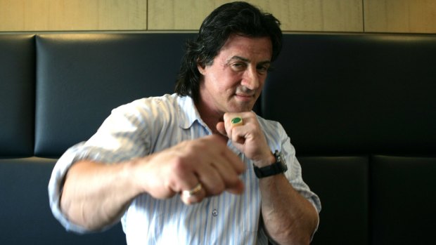 Sylvester Stallone when he was in Sydney for the premiere of Rocky Balboa in 2007.