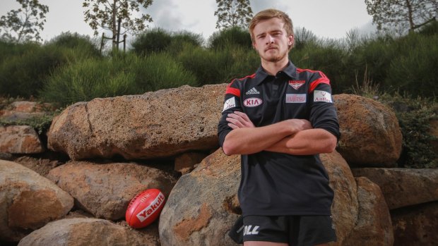Country stock: Essendon's Martin Gleeson before this week's AFL ''country game''.