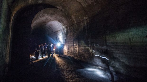 The disused railway tunnels beneath St James Station.