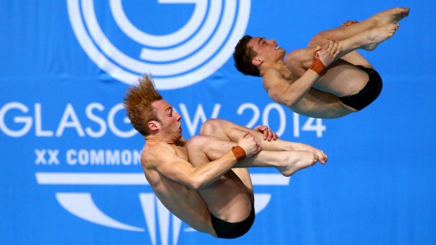 Gold at last: Matthew Mitcham teams up with Domonic Bedggood to end a run of six silver medals.