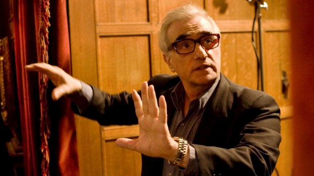 Director Martin Scorsese on the set of <i>Shutter Island</i>.