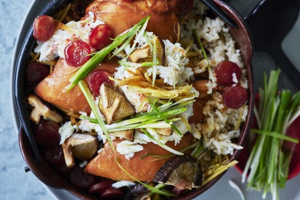 One-pot wonder: Chinese-style claypot rice.