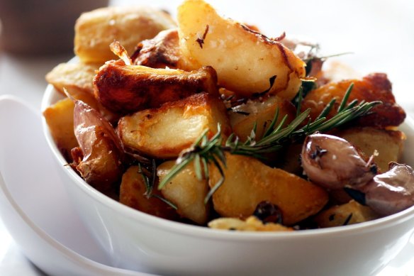 Duck-fat potatoes.