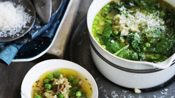 This soup makes for a simple spring dinner.