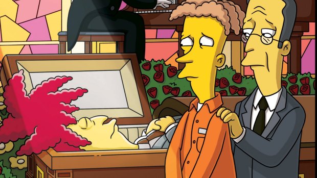 Sideshow Bob, voiced by Kelsey Grammer, is about to switch places with nemesis Bart Simpson. 