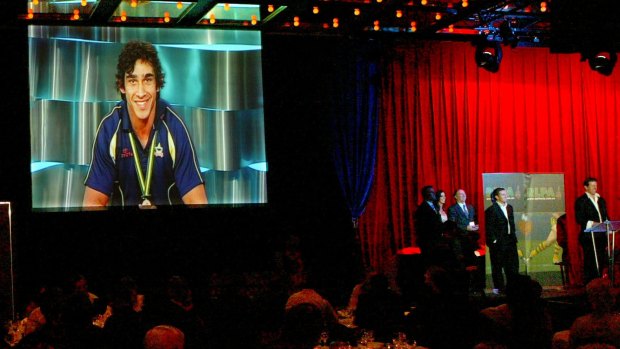 Man of the moment: Johnathan Thurston wins his first RLPA Players’ player award in 2005. The Cowboys halfback has won it for the past three years running.
