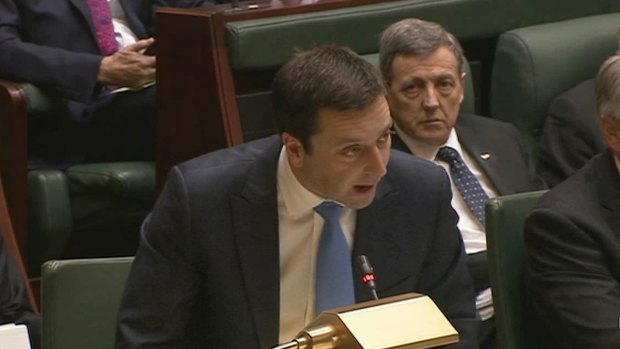 Matthew Guy was on the offensive on Wednesday, repeatedly asking the Premier to answer questions on the alleged print rorts.